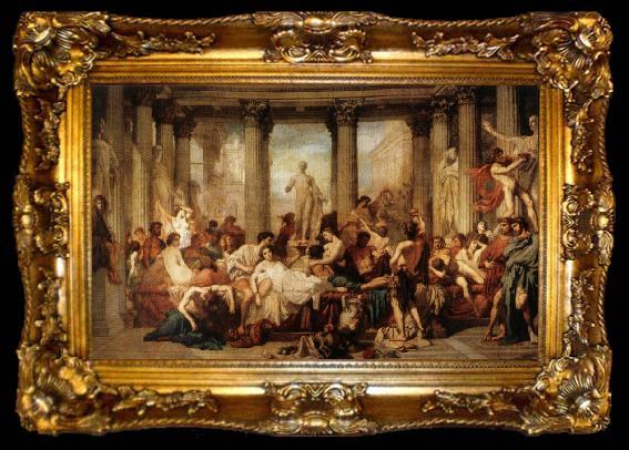 framed  Thomas Couture The Romans of the Decadence, ta009-2